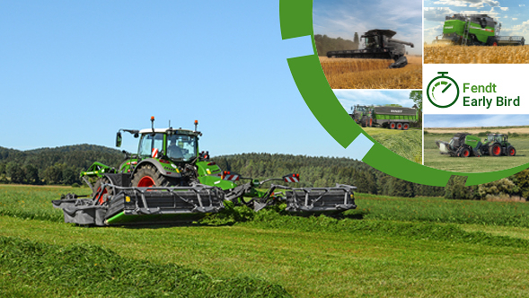 This year's Key Visual for the popular Fendt Early Bird campaign for 2025